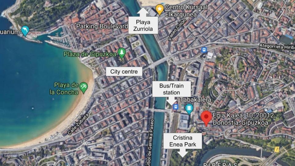 Centrico, Junto A Estacion De Bus/Tren, Y Playas Daire San Sebastián Dış mekan fotoğraf